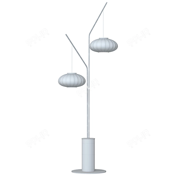 Roche Bobois MEI Floor Lamp: Stylish Design, Impressive Dimensions 3D model image 3