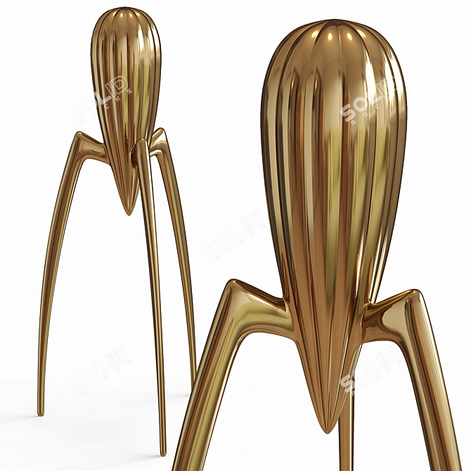 Golden Juicy Salif: Exquisite Limited Edition 3D model image 2