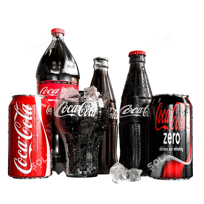 Classic Coca Cola and Coke Collection 3D model image 1