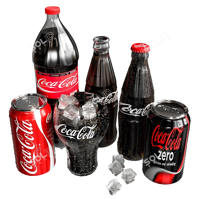 Classic Coca Cola and Coke Collection 3D model image 5