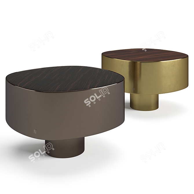 Luxury Fendi Casa Coffee Tables 3D model image 5