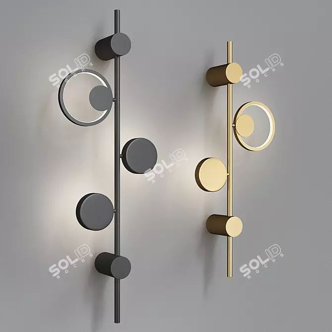 Sleek Lidvor Design Lamp 3D model image 2