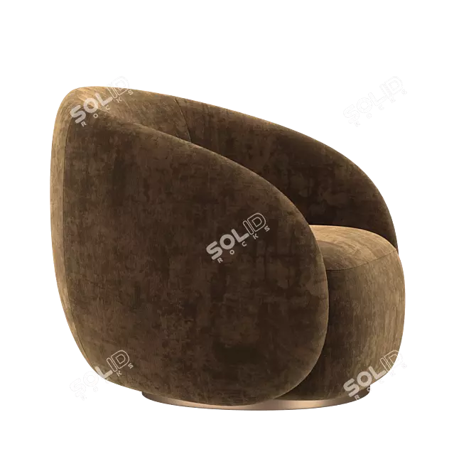Elegance Meets Comfort: Brice Swivel Armchair 3D model image 3
