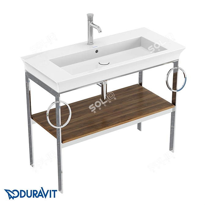 DURAVIT White Tulip Metal Console - WT4547B 3D model image 10