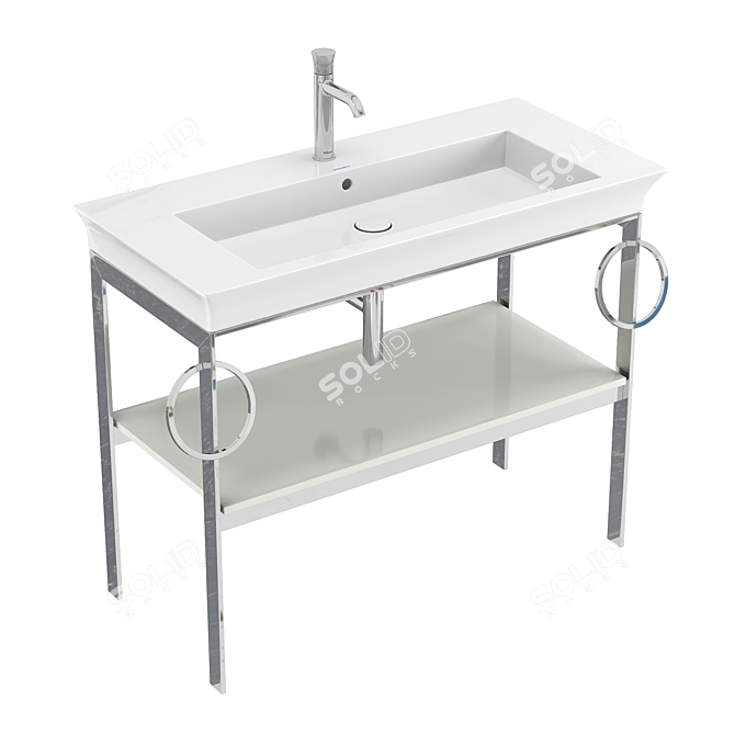 DURAVIT White Tulip Metal Console - WT4547B 3D model image 3