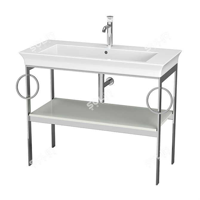 DURAVIT White Tulip Metal Console - WT4547B 3D model image 7