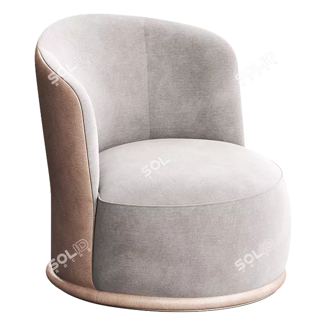 BLUES Easy Chair: Turri Deluxe Comfort 3D model image 1