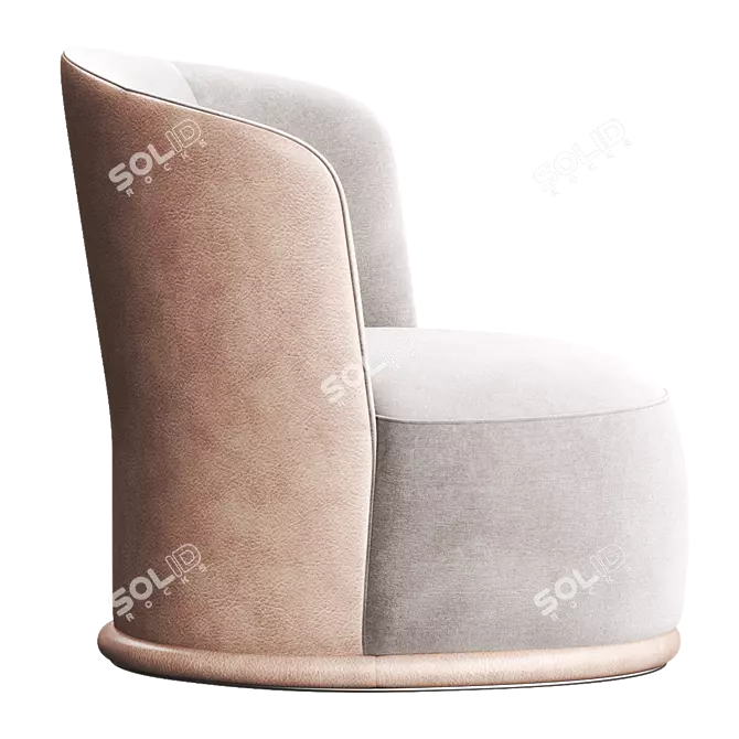 BLUES Easy Chair: Turri Deluxe Comfort 3D model image 2