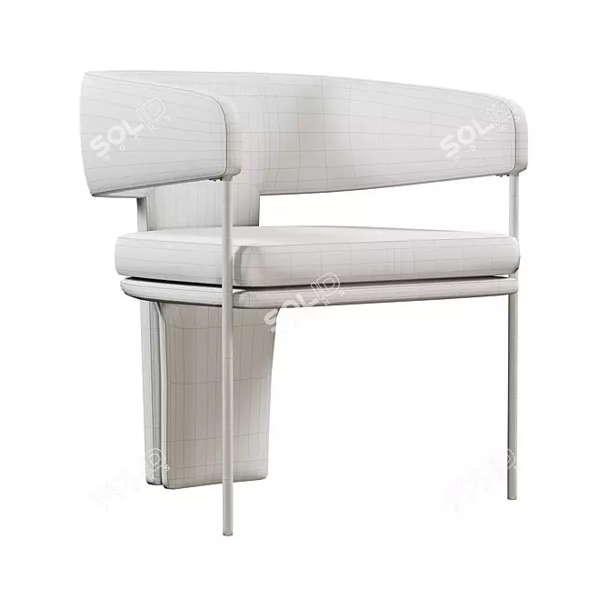Elegant Palazzo Dining Chair - Stylish and Comfortable 3D model image 2