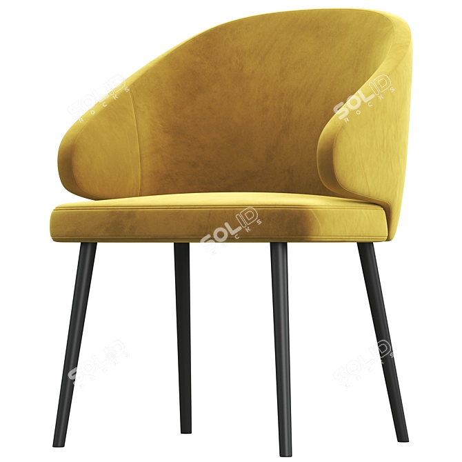 Elegant Bilbao Chair: Must-Have for Modern Interiors 3D model image 2