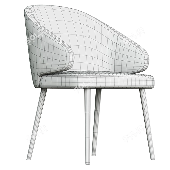 Elegant Bilbao Chair: Must-Have for Modern Interiors 3D model image 5