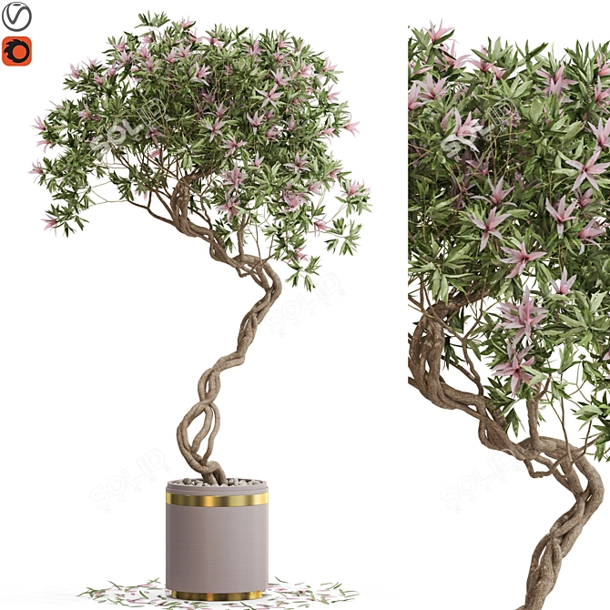 Botanical Bliss: 650 Pristine Plants 3D model image 1