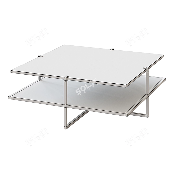 Luxury Marble Coffee Table 3D model image 2