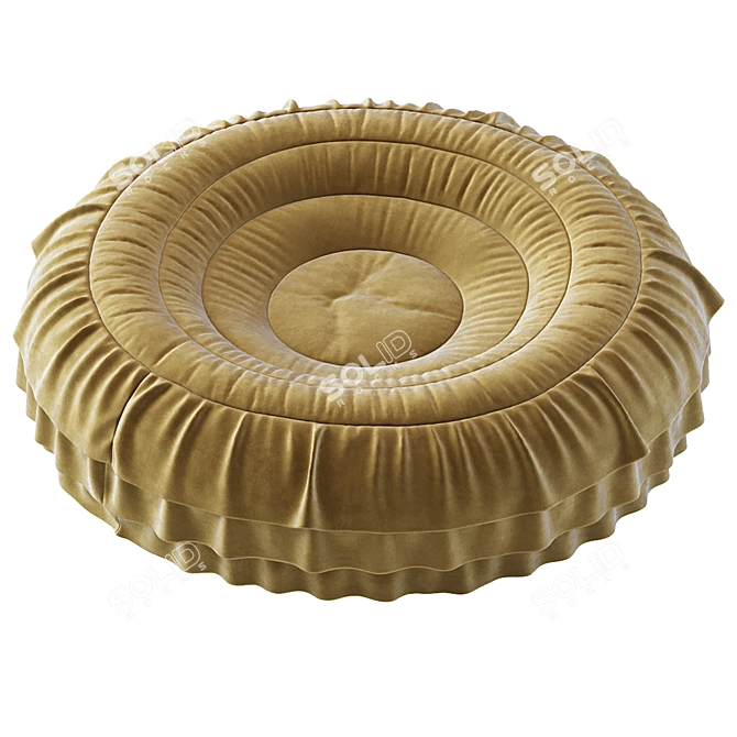 Versatile Pouf N17: Stylish, Functional, & Comfy! 3D model image 4