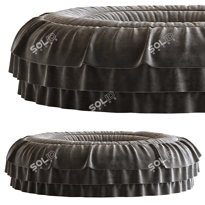 Versatile Pouf N17: Stylish, Functional, & Comfy! 3D model image 5