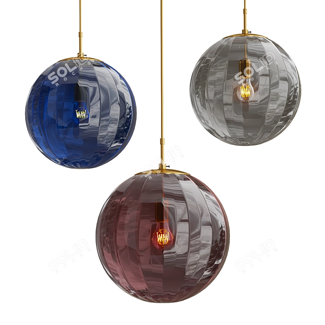 Contemporary ASKA Pendant Light 3D model image 1