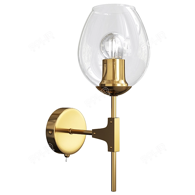 Arte Lamp Yuka: Stylish Wall Sconce 3D model image 1