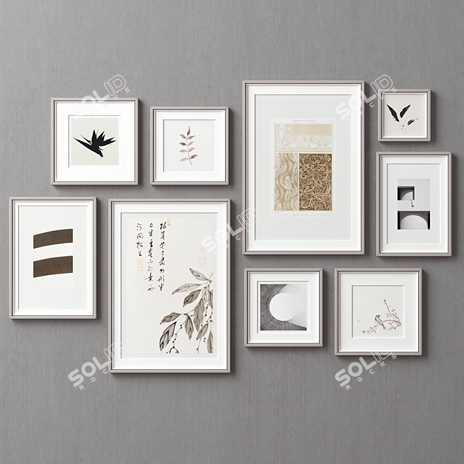 Diverse Frames Set - 9 Options 3D model image 4