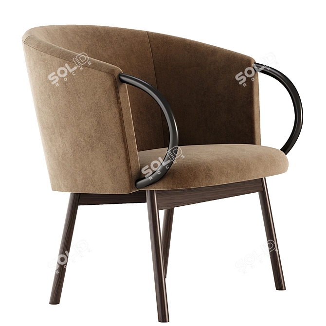 ZANT Armchair: Modern Comfort for Your Living Space 3D model image 1