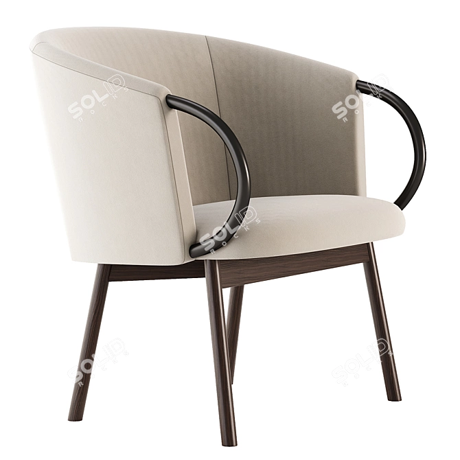 ZANT Armchair: Modern Comfort for Your Living Space 3D model image 2