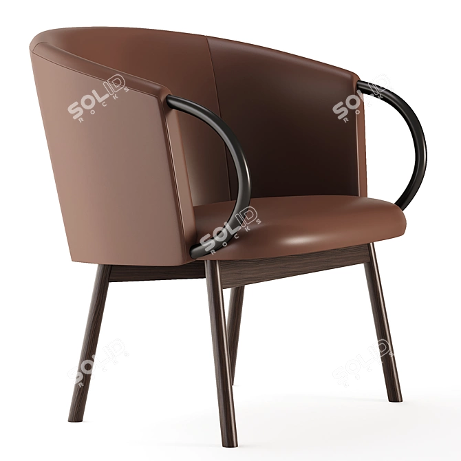 ZANT Armchair: Modern Comfort for Your Living Space 3D model image 3