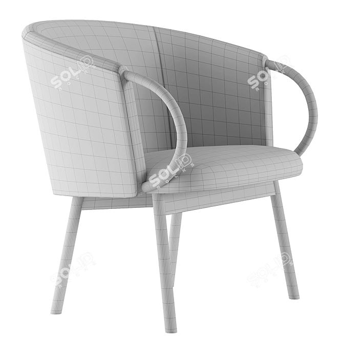 ZANT Armchair: Modern Comfort for Your Living Space 3D model image 4