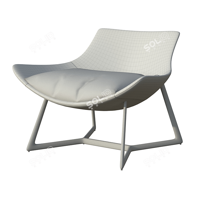 Harp TURRI Armchair 3D model image 4