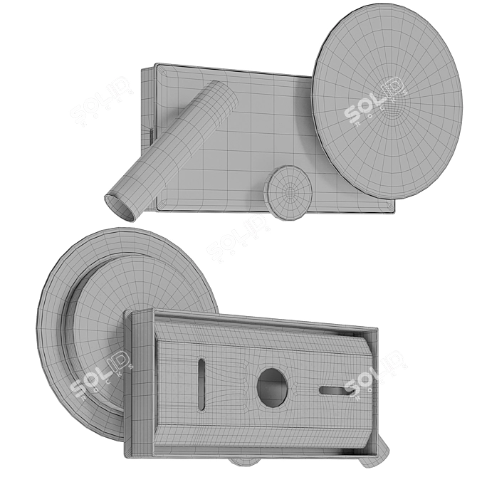 Sleek Klee LED Wall Lamp 3D model image 4