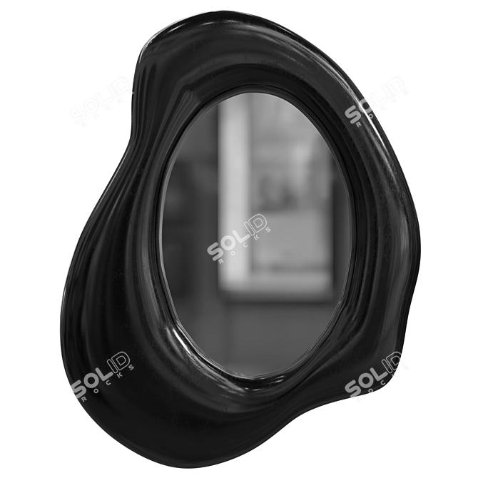 Elegant Reflective Charm: Decorative Mirror 3D model image 2