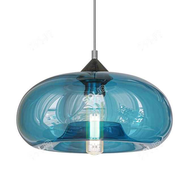 Modern Pendant Light Fixture 3D model image 1