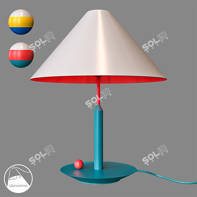 Minimalist Table Lamp: NL5042 3D model image 1