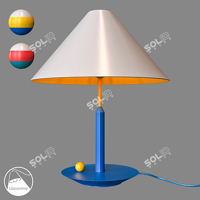 Minimalist Table Lamp: NL5042 3D model image 3