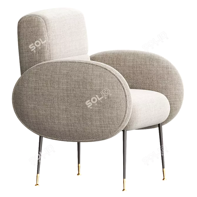 MARCO Modern Easy Chair 3D model image 2