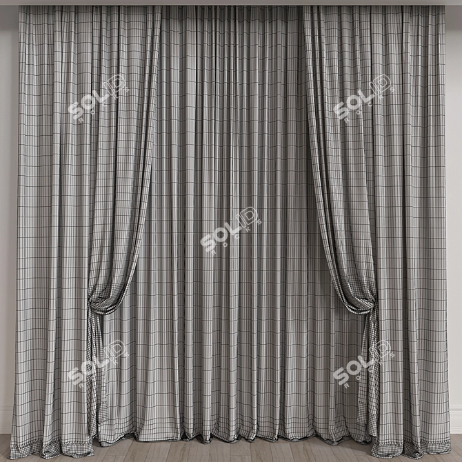 Elegant Drapery for Your Home 3D model image 3