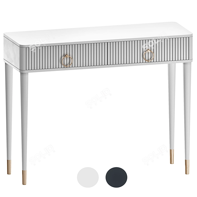 Elegant Caesar Console Table 3D model image 1