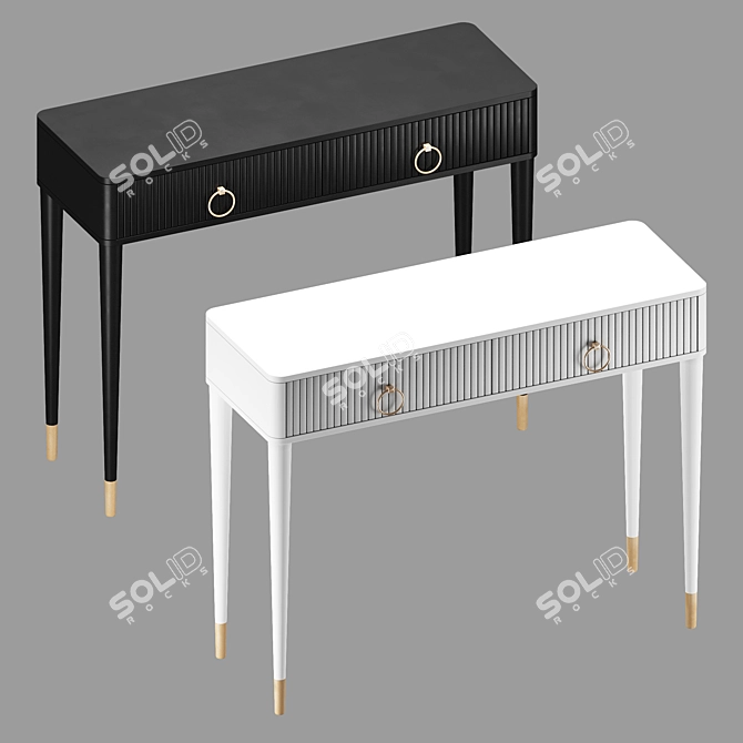 Elegant Caesar Console Table 3D model image 3