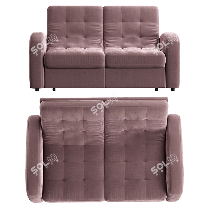 Gala Blom Corner Sofa Bed 3D model image 2