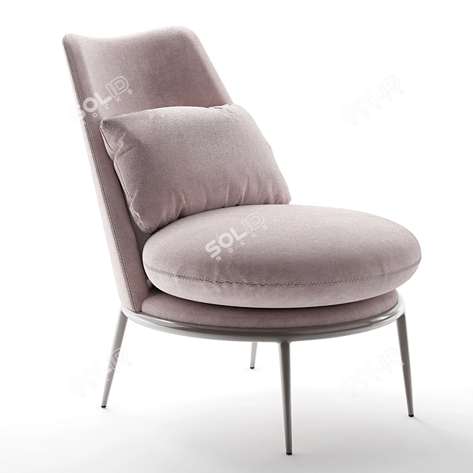 Contemporary Cantori Aurora Armchair 3D model image 3