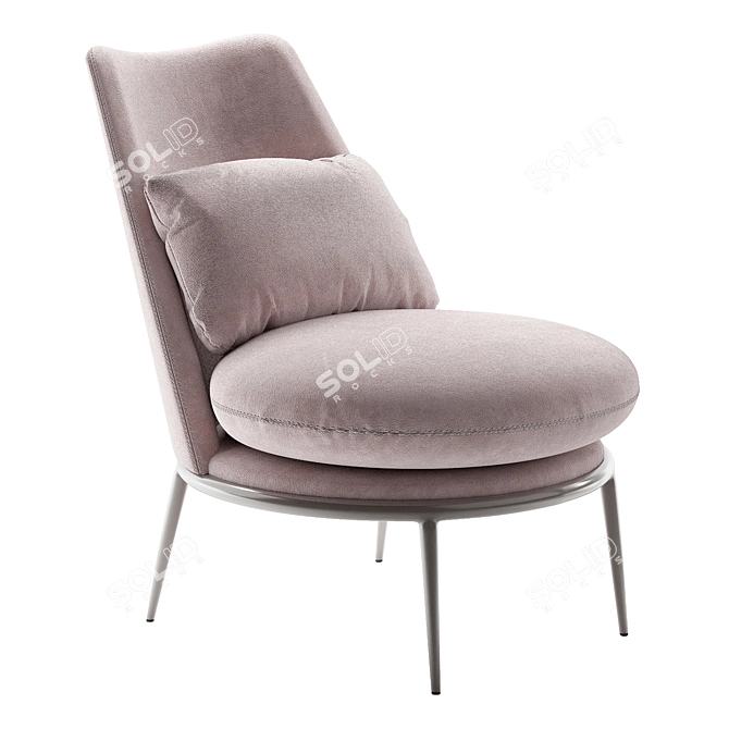 Contemporary Cantori Aurora Armchair 3D model image 10