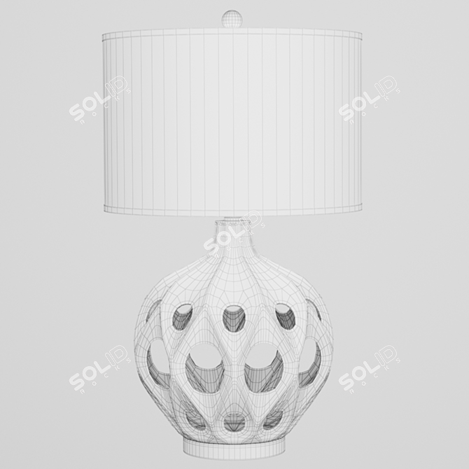 Safavieh Regina Ceramic Table Lamp 3D model image 5