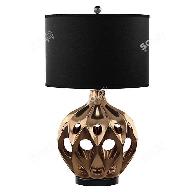 Safavieh Regina Ceramic Table Lamp 3D model image 6