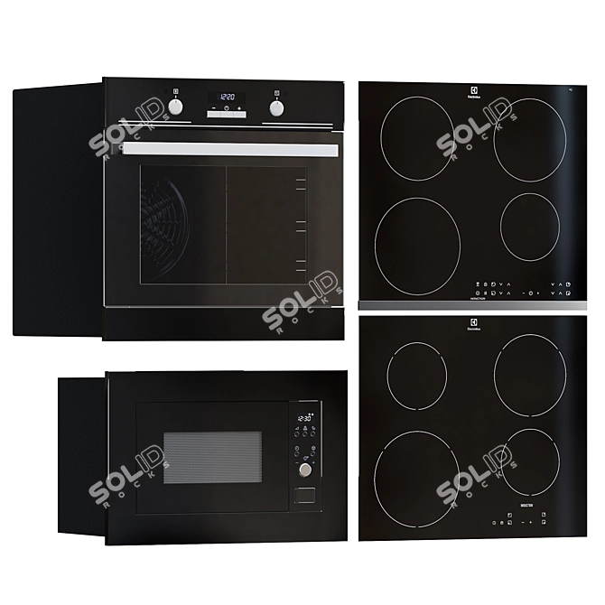 Electrolux Embedded Appliance Set 3D model image 2