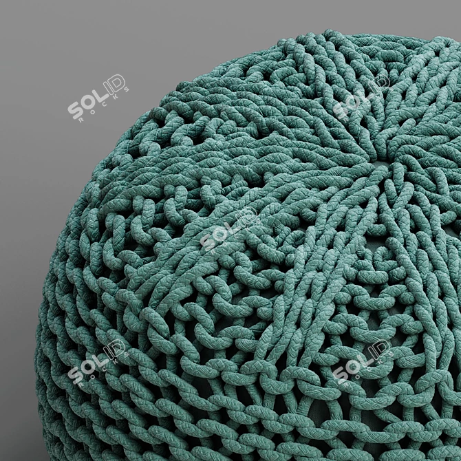 Shore Pouffe: Stylish and Versatile 3D model image 2