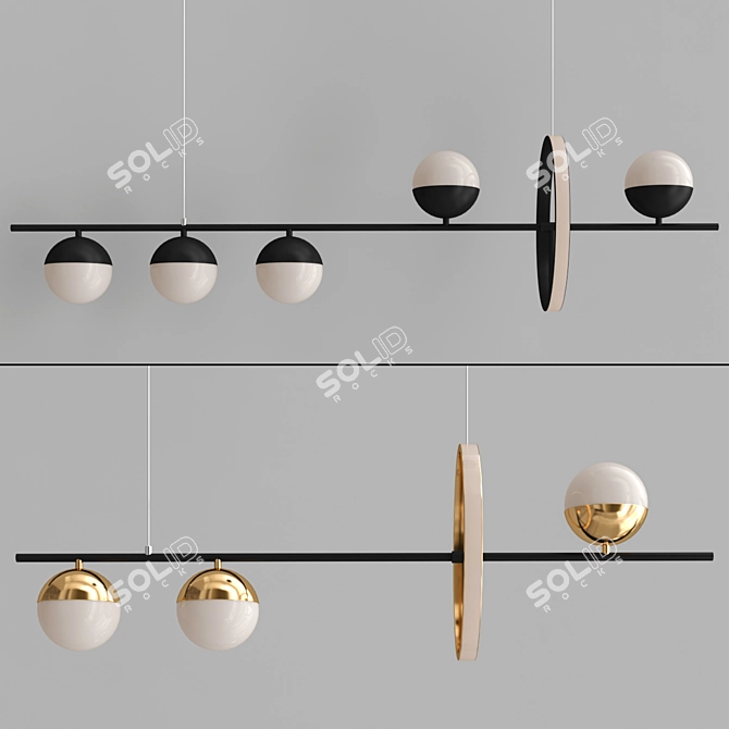 RINBO L2 Pendant Light 3D model image 2