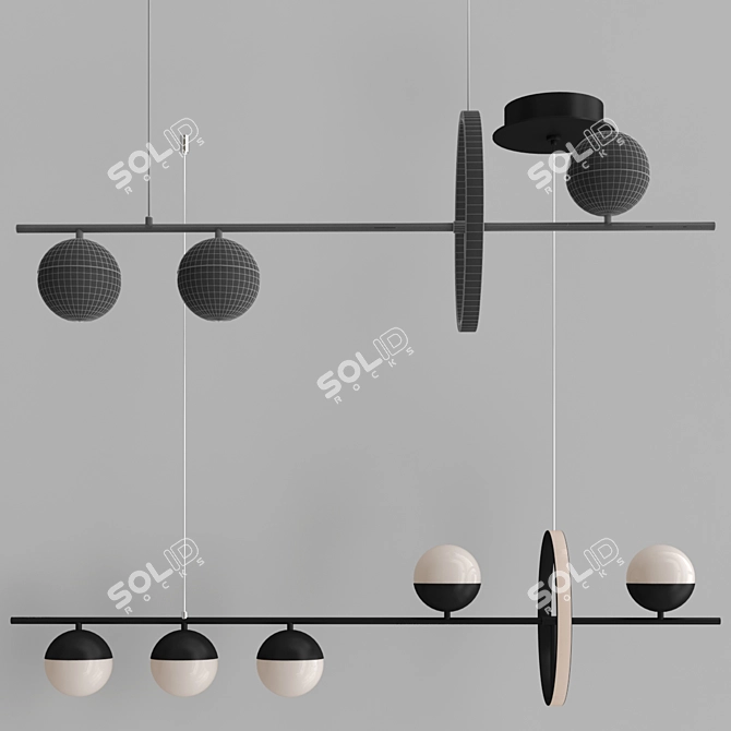 RINBO L2 Pendant Light 3D model image 3