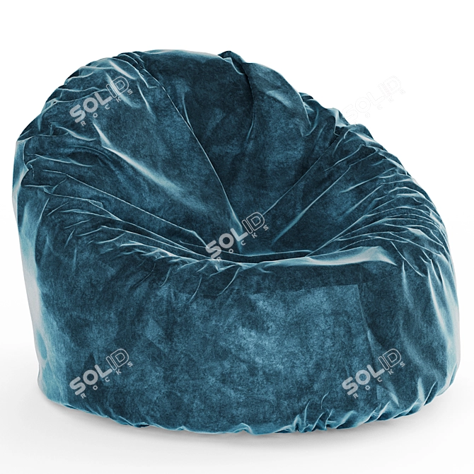 Cozy Bean Bag Chair in 4 Colors 3D model image 3