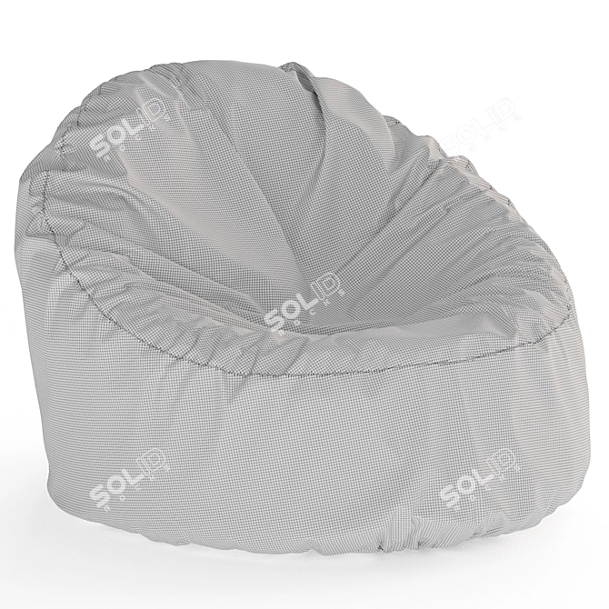 Cozy Bean Bag Chair in 4 Colors 3D model image 5