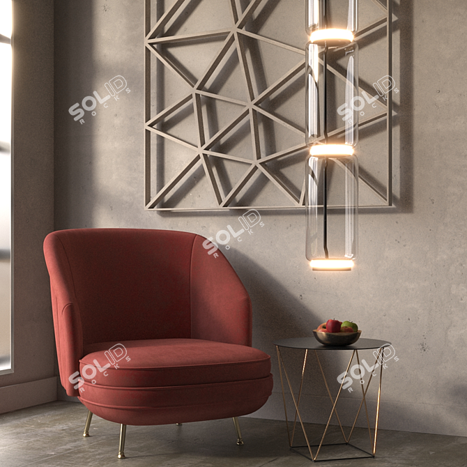 Noctambule Suspension: Elegant Ambience Illuminator 3D model image 2