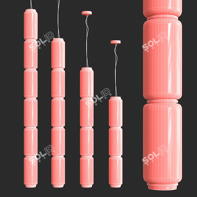 Noctambule Suspension: Elegant Ambience Illuminator 3D model image 3