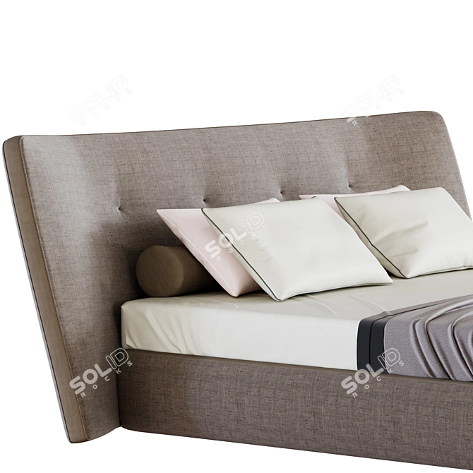 Title: Elegant Poliform REVER Bed for Luxurious Comfort 3D model image 2